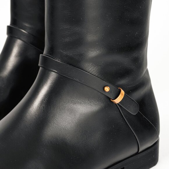 Gucci Rosie Black Elite Calf Leather Riding Boots - Picture 8 of 14